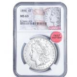 1896 Morgan Silver Dollar NGC MS63