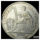 1896A French Indo-China .7813oz Silver Piastre