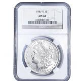 1883-O Morgan Silver Dollar NGC MS62