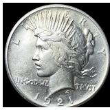 1921 Silver Peace Dollar CLOSELY UNCIRCULATED
