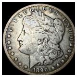 1890-CC Silver Morgan Dollar LIGHTLY CIRCULATED
