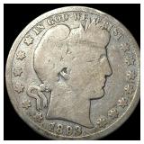 1893-S Silver Barber Half Dollar NICELY  CIRCULAT