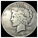 1935-S Silver Peace Dollar LIGHTLY CIRCULATED