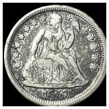 1857 Seated Liberty Dime NEARLY UNCIRCULATED