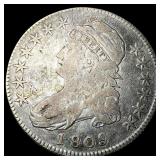 1809 Capped Bust Half Dollar NEARLY UNCIRCULATED