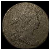 1801 Draped Bust Large Cent LIGHTLY  CIRCULATED
