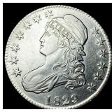 1829 Capped Bust Half Dollar NEARLY UNCIRCULATED