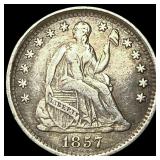 1857 Silver Half Dime NEARLY UNCIRCULATED