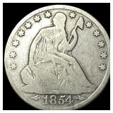 1854-O Arrows Seated Liberty Half Dollar  NICELY