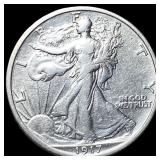 1917-D Silver Walking Liberty Half Dollar  NEARLY
