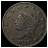 1828 Coronet Head Large Cent LIGHTLY  CIRCULATED