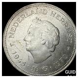 1970 Netherlands Silver 10 Gulden