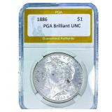 1886 Morgan Silver Dollar PGA Brilliant UNC