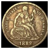 1888 Seated Liberty Dime NEARLY UNCIRCULATED