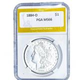 1884-O Morgan Silver Dollar PGA MS66