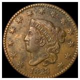 1828 Coronet Head Large Cent CLOSELY  UNCIRCULATE