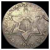 1856 Silver Three-Cent Piece NICELY CIRCULATED