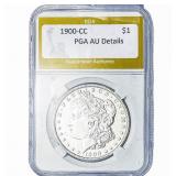 1900-CC Morgan Silver Dollar PGA AU Details