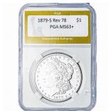 1879-S Rev 78 Morgan Silver Dollar PGA MS63+