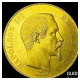 1856A France Gold 50 Francs .4667 AGW