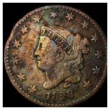 1828 Coronet Head Large Cent LIGHTLY  CIRCULATED