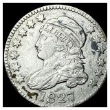 1827 Silver Capped Bust Dime NEARLY  UNCIRCULATED