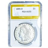 1895-O Morgan Silver Dollar PGA AU53