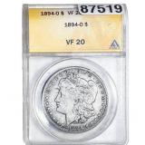 1894-O Morgan Silver Dollar ANACS VF20