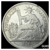 1898A French Indo-China .7813oz Silver Piastre