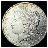 1902 Morgan Silver Dollar NEARLY UNCIRCULATED