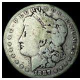 1887 Morgan Silver Dollar LIGHTLY CIRCULATED