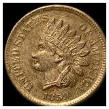 1859 Copper-Nickel Indian Head Cent CHOICE AU