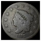 1832 Coronet Head Large Cent NEARLY UNCIRCULATED