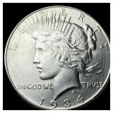 1934 Silver Peace Dollar SUPERB GEM BU