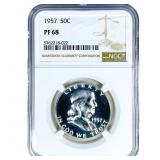 1957 Franklin Half Dollar NGC PF68