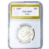 1937 Boone Half Dollar PGA MS67