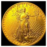 1908-D Saint-Gaudens Gold $20 Double Eagle UNCIRCU