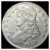 1831 Capped Bust Half Dollar CLOSELY UNCIRCULATED
