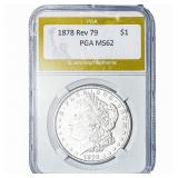 1878 Rev 79 Morgan Silver Dollar PGA MS62