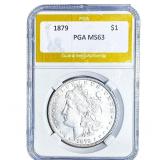 1879 Morgan Silver Dollar PGA MS63
