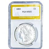 1883 Morgan Silver Dollar PGA MS65