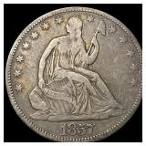 1857 Seated Liberty Half Dollar LIGHTLY  CIRCULAT