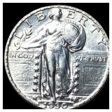 1930 Silver Standing Liberty Quarter CHOICE  AU