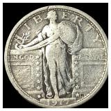 1917-S Type 1 Standing Liberty Quarter  LIGHTLY C
