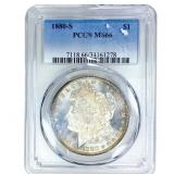 1880-S Morgan Silver Dollar PCGS MS66