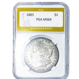 1883 Morgan Silver Dollar PGA MS64