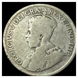 1936 Canada Silver 25 Cents LIGHTLY  CIRCULATED