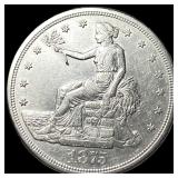 1875-S Silver Trade Dollar CLOSELY UNCIRCULATED