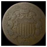 1871 Copper Two-Cent Piece NICELY CIRCULATED