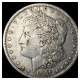 1891-CC Silver Morgan Dollar ABOUT UNCIRCULATED